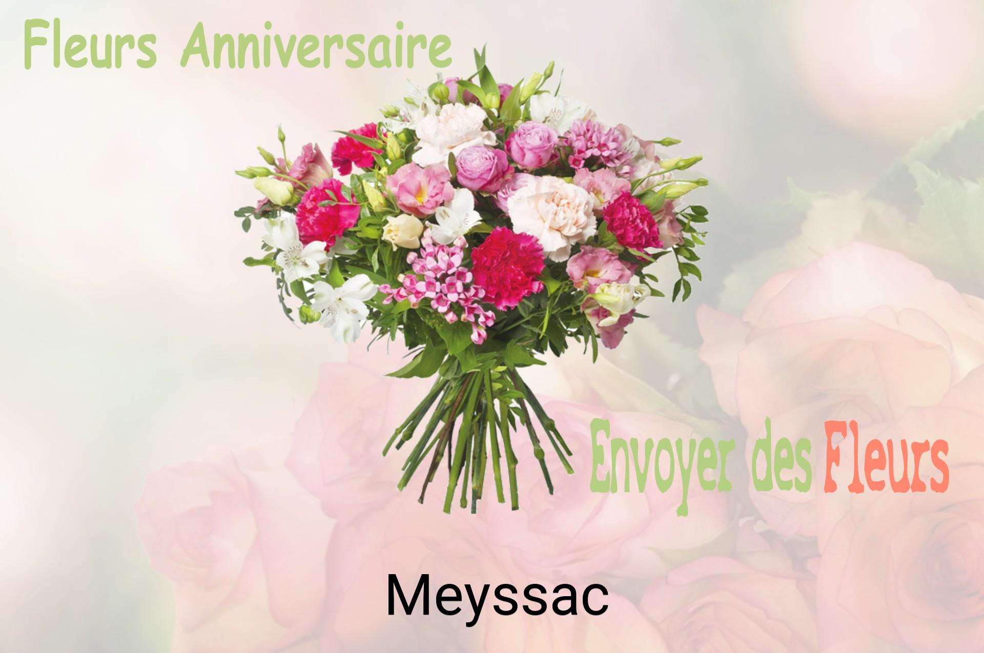 Bouquet de fleurs d’anniversaire livré à Meyssac
